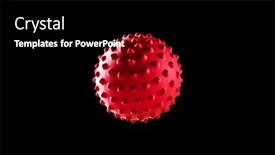  Presentation with flu virus - Presentation theme featuring single-cell-of-flu-covid background and a black colored foreground