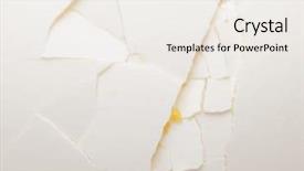  Presentation with cracked - Slide deck consisting of single cell protein - cracked white egg close up background and a white colored foreground