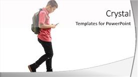  Presentation with shot - Theme with single celled - full length profile shot background and a white colored foreground