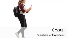  Presentation with shot - Theme with single celled - full length profile shot background and a white colored foreground