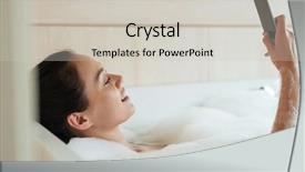  Presentation with mobile home - Amazing PPT layouts having single celled - side view portrait backdrop and a soft green colored foreground