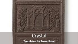  Presentation with white brick - PPT theme with single-chinese-tea-brick background and a tawny brown colored foreground