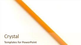  Presentation with crayon - Slides consisting of single colors - wood orange crayon isolated background and a cream colored foreground