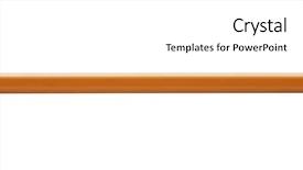  Presentation with clipping - Audience pleasing theme consisting of single colors - wooden pencil isolated on white backdrop and a cream colored foreground