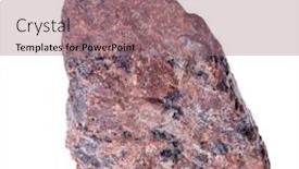  Presentation with granite - PPT layouts with single dark granite isolated on white background background and a coral colored foreground