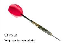  Presentation with isolated paw prints over white - Cool new PPT theme with single-dart-arrow-isolated backdrop and a white colored foreground