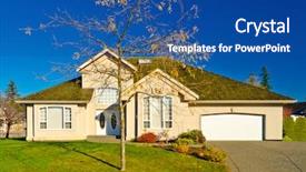  Presentation with realtor - Amazing slide deck having realtor yellow - residential house in vancouver metro backdrop and a ocean colored foreground