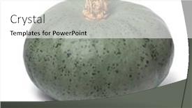  Presentation with crown - Presentation featuring single-french-crown-prince-pumpkin background and a white colored foreground