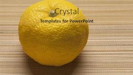  Presentation with japanese - Colorful slide set enhanced with single-fresh-yellow-japanese-yuzu backdrop and a yellow colored foreground