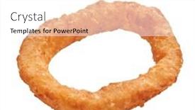  Presentation with single ladies - Theme with single-fried-onion-ring-over background and a white colored foreground