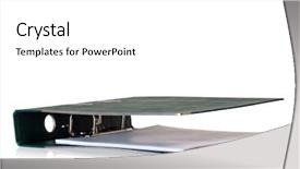  Presentation with file folder - Cool new theme with single green file folder isolated backdrop and a white colored foreground