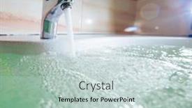  Presentation with hot tub - Slides having single-handle-faucet-pouring-hot background and a lemonade colored foreground