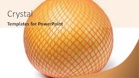  Presentation with plastic - Slide set enhanced with single-large-yellow-pomelo-wrapped background and a yellow colored foreground