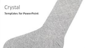 Presentation with cotton - Presentation design consisting of single-light-grey-cotton-sock background and a white colored foreground