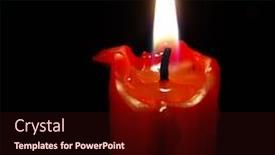  Presentation with flame - Cool new slides with single lit candle with quite flame backdrop and a wine colored foreground