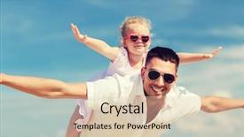  Presentation with adoption - Colorful PPT theme enhanced with single parent - family travel vacation adoption backdrop and a lemonade colored foreground