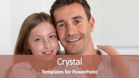  Presentation with big fat belly girl - Colorful PPT layouts enhanced with single parent - portrait of happy father backdrop and a coral colored foreground