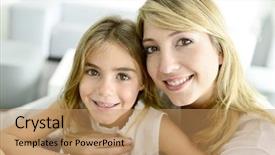  Presentation with mom - Amazing slide set having single parent - sweet little girl cuddling backdrop and a  colored foreground