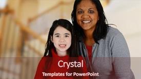  Presentation with daughter - Slide deck consisting of illustration of barbed wire cartoon background and a  colored foreground.