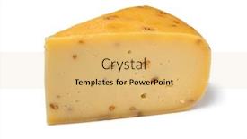  Presentation with piece of the pie - PPT theme having single-piece-of-fenugreek-cheese background and a yellow colored foreground