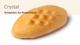  Presentation with white cheese - PPT theme featuring single-piece-of-traditional-polish background and a yellow colored foreground