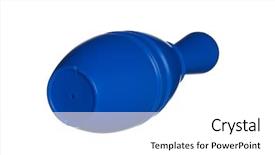  Presentation with single cell protein - Colorful presentation theme enhanced with single plastic skittle of toy backdrop and a white colored foreground