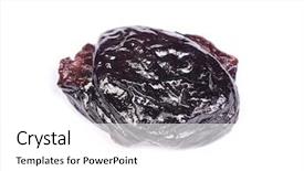  Presentation with background - Theme featuring single prune isolated on white background and a  colored foreground