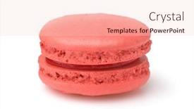  Presentation with red - Presentation design consisting of single-red-macaron-isolated background and a lemonade colored foreground