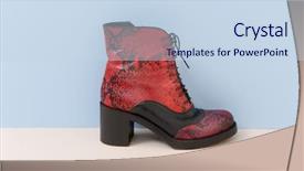  Presentation with pattern - PPT theme enhanced with single red snake pattern womens background and a sky blue colored foreground