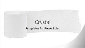  Presentation with toilet - Audience pleasing PPT layouts consisting of single-roll-of-toilet-paper backdrop and a white colored foreground