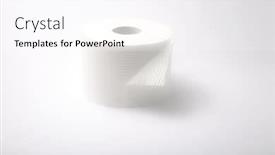  Presentation with toilet - Presentation featuring single-roll-of-white-bathroom background and a pink colored foreground