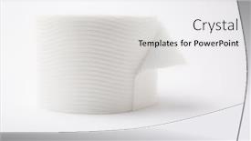  Presentation with lighting - Cool new slide deck with single-roll-of-white-bathroom backdrop and a white colored foreground
