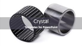  Presentation with bearing - Presentation theme consisting of single-roller-bearing-with-plastic background and a dark gray colored foreground