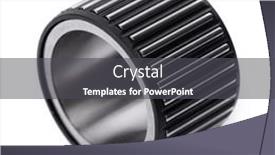  Presentation with bearing - Presentation design with single-roller-bearing-with-plastic background and a dark gray colored foreground