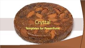  Presentation with almonds - Slides consisting of single-round-fig-bread background and a tawny brown colored foreground