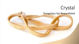 Presentation with band - Theme enhanced with single rubber band isolated background and a white colored foreground