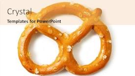  Presentation with shadow - Audience pleasing PPT layouts consisting of single-salted-pretzel-casting-shadow backdrop and a yellow colored foreground