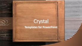  Presentation with cutting board - Audience pleasing PPT layouts consisting of single server - rectangular cutting board on wooden backdrop and a coral colored foreground