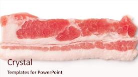  Presentation with bacon - Beautiful slide deck featuring single silce fresh bacon backdrop and a lemonade colored foreground