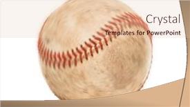  Presentation with spinning - Presentation theme with single-slightly-worn-spinning-baseball background and a  colored foreground