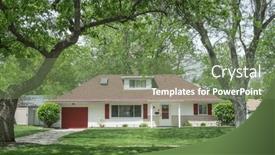  Presentation with accents - Presentation with single-story-house-with-red background and a violet colored foreground