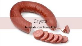  Presentation with dutch - Presentation theme having single-traditional-dutch-horsemeat-sausage background and a coral colored foreground