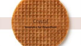  Presentation with dutch - PPT theme featuring single-traditional-dutch-syrup-waffle background and a red colored foreground