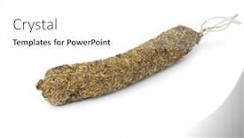  Presentation with traditional - PPT layouts enhanced with single-traditional-french-sausage-covered background and a  colored foreground