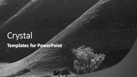  Presentation with single tree - Slide set featuring single-tree-at-the-foot background and a dark gray colored foreground