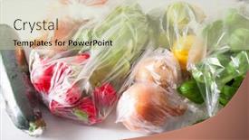  Presentation with plastic waste - Audience pleasing slide set consisting of single-use-plastic-waste-issue backdrop and a mint green colored foreground