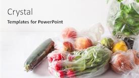  Presentation with plastic waste - Theme with single-use-plastic-waste-issue background and a white colored foreground