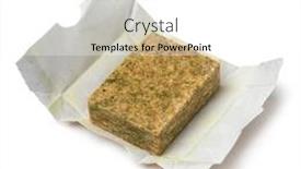  Presentation with vegetarian - Colorful slide set enhanced with single-vegetarian-bouillon-cube backdrop and a white colored foreground