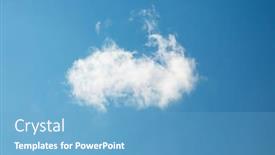  Presentation with dark blue sky stars - Colorful slide deck enhanced with single-white-cloud-on-blue backdrop and a light blue colored foreground