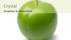  Presentation with white green - Presentation consisting of single-whole-fresh-green background and a soft green colored foreground